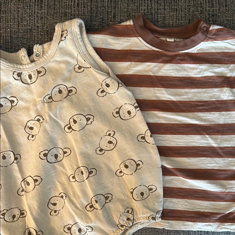 Rylee + Cru Baby Romper and T-Shirt Set 6-12m